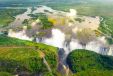 Victoria Falls aerial helicopter view